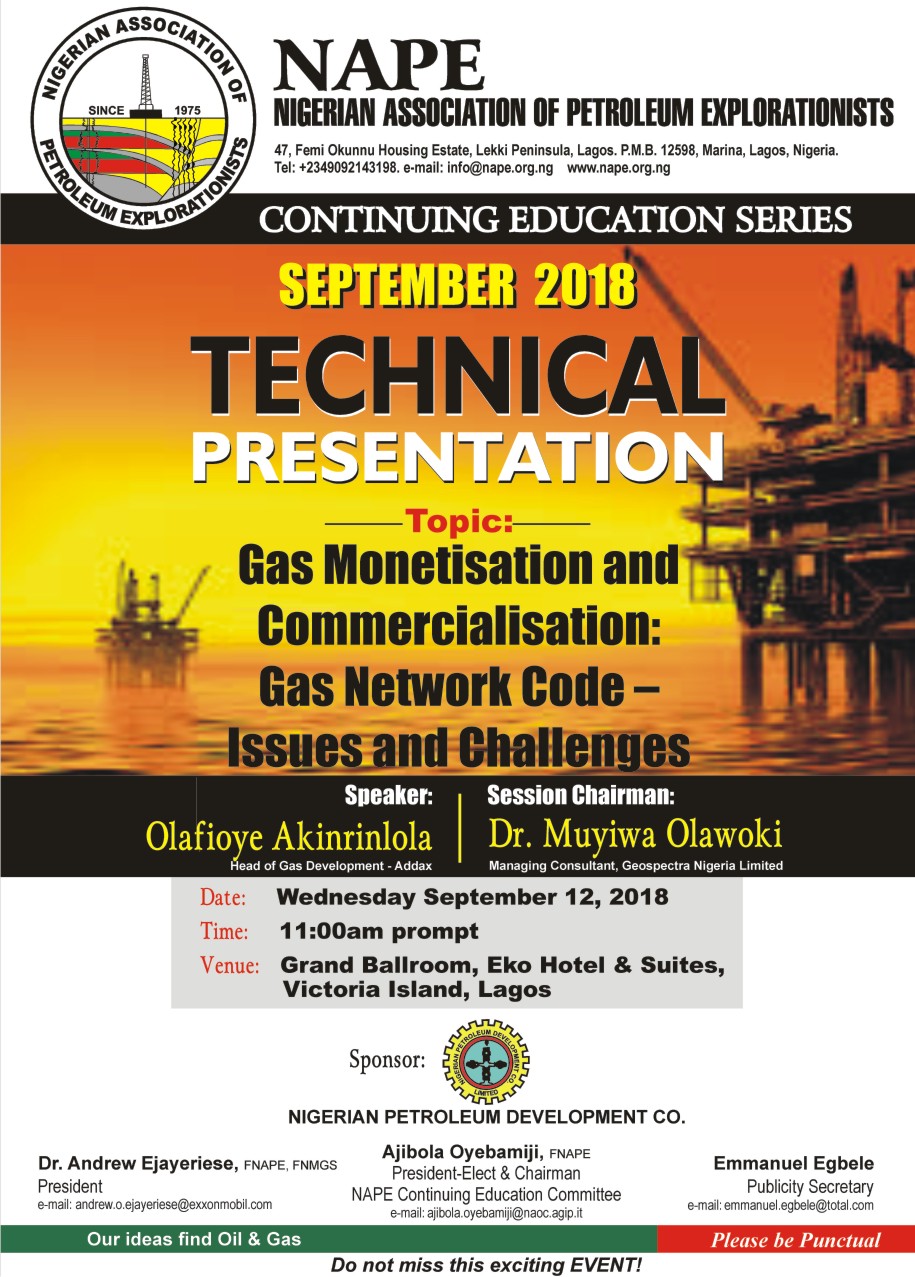 Technical Meeting E Poster for September 2018 Lagos1