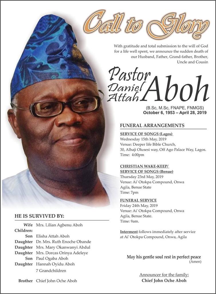 Dan Aboh Obituary