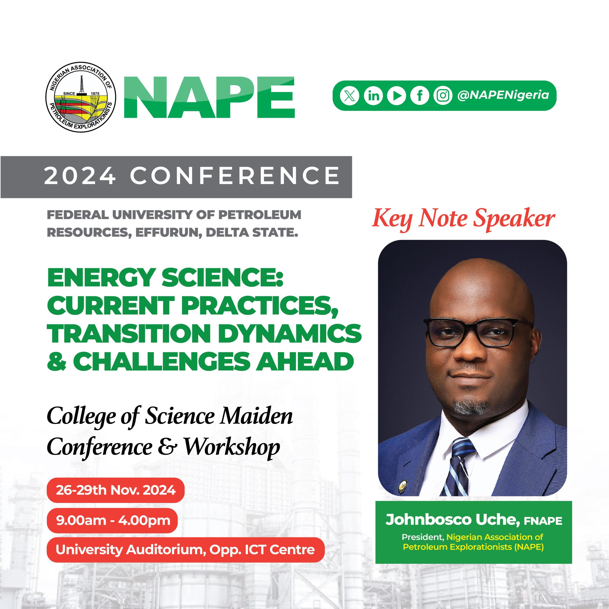 FUPRE College of Science Maiden Conference & Workshop